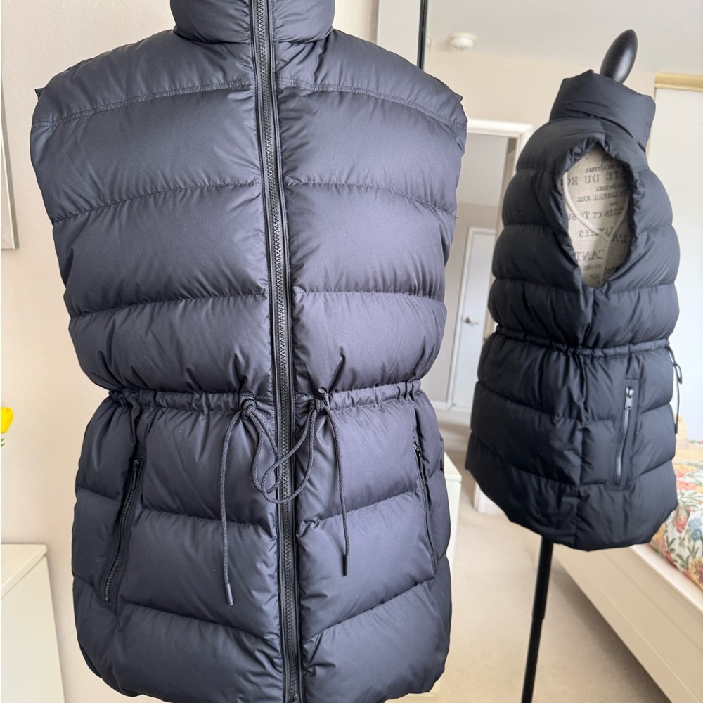 Athleta Black Quilted Vest